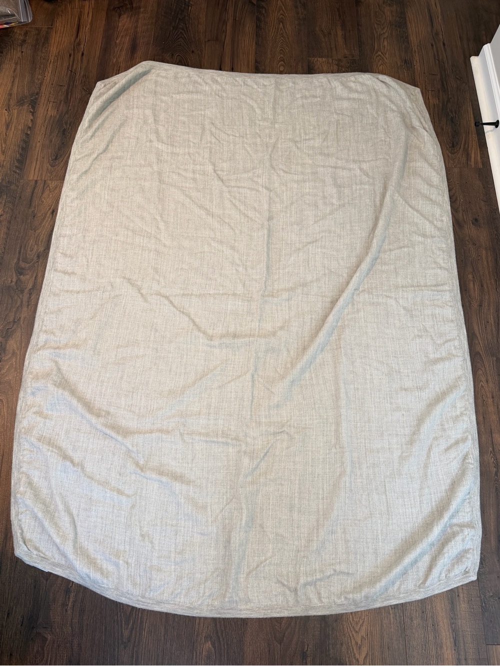 Sleep Like a King Baby Alpaca Throw Blanket Light Gray 68” X 48”